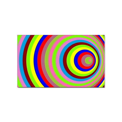 Color Sticker (Rectangle) from ArtsNow.com Front