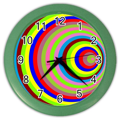 Color Wall Clock (Color) from ArtsNow.com Front