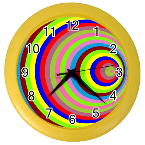 Color Wall Clock (Color) from ArtsNow.com Front