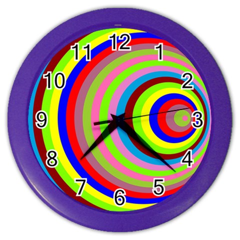 Color Wall Clock (Color) from ArtsNow.com Front