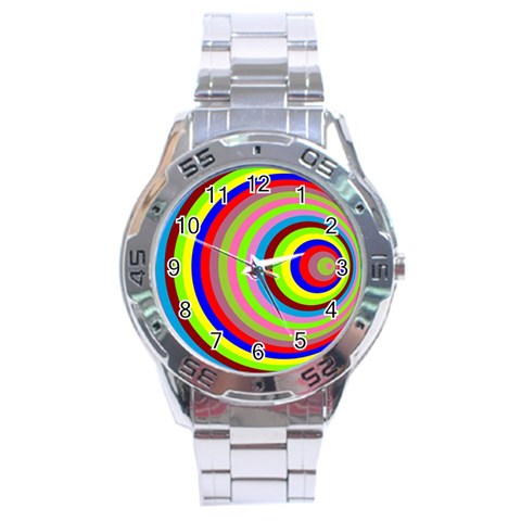 Color Stainless Steel Watch from ArtsNow.com Front