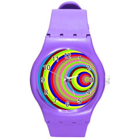 Color Plastic Sport Watch (Medium) from ArtsNow.com Front