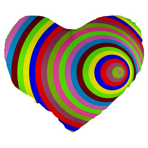 Color 19  Premium Heart Shape Cushion from ArtsNow.com Back