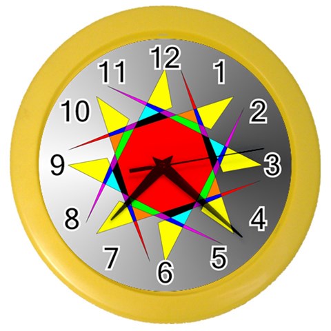 Star Wall Clock (Color) from ArtsNow.com Front