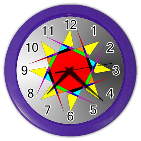 Star Wall Clock (Color) from ArtsNow.com Front