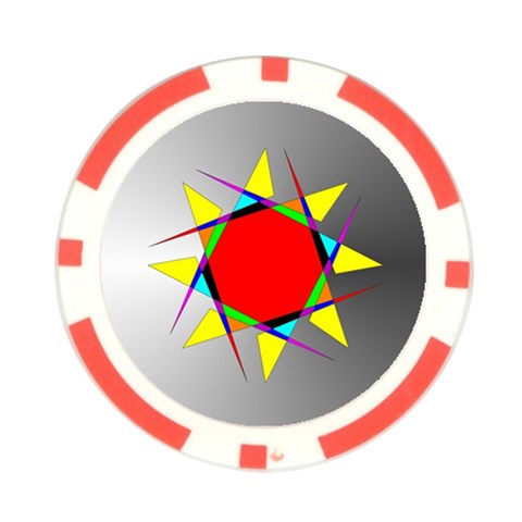 Star Poker Chip (10 Pack) from ArtsNow.com Front