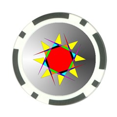 Star Poker Chip (10 Pack) from ArtsNow.com Front