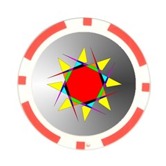 Star Poker Chip (10 Pack) from ArtsNow.com Front