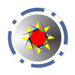 Star Poker Chip (10 Pack) from ArtsNow.com Front