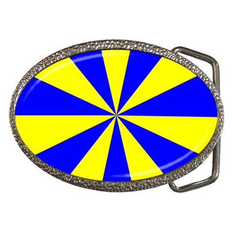 Pattern Belt Buckle (Oval) from ArtsNow.com Front