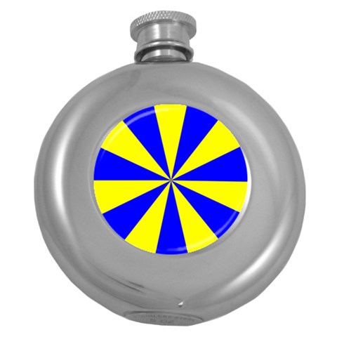 Pattern Hip Flask (Round) from ArtsNow.com Front