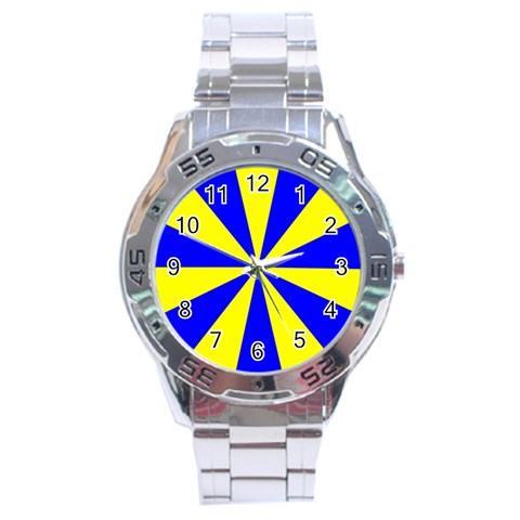 Pattern Stainless Steel Watch from ArtsNow.com Front