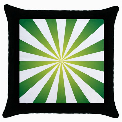 Pattern Black Throw Pillow Case from ArtsNow.com Front