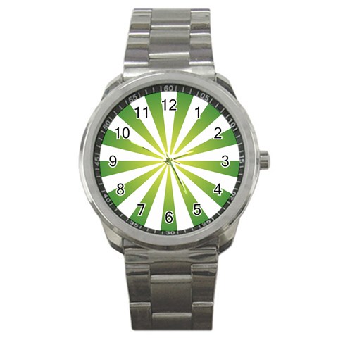 Pattern Sport Metal Watch from ArtsNow.com Front