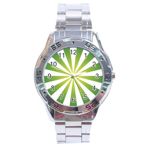 Pattern Stainless Steel Watch from ArtsNow.com Front