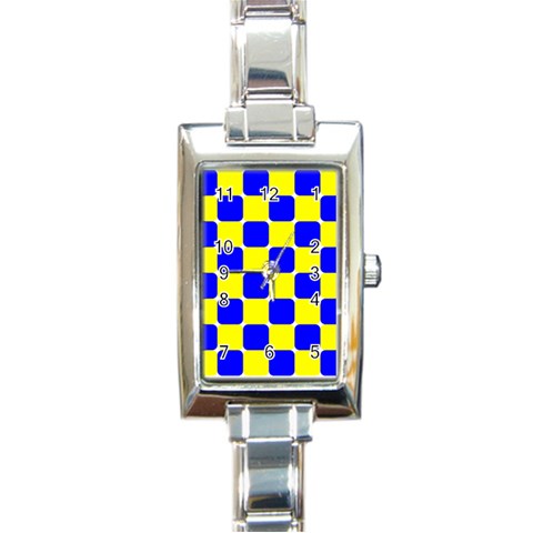 Pattern Rectangular Italian Charm Watch from ArtsNow.com Front