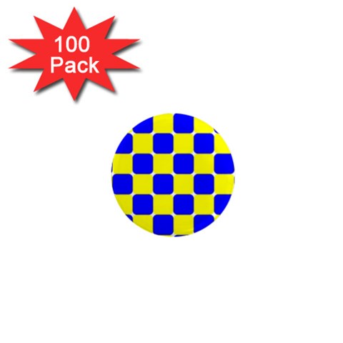 Pattern 1  Mini Button Magnet (100 pack) from ArtsNow.com Front