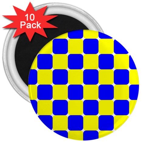 Pattern 3  Button Magnet (10 pack) from ArtsNow.com Front