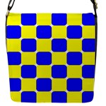 Pattern Flap Closure Messenger Bag (Small)