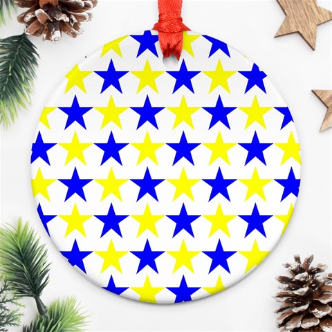 Star Round Ornament from ArtsNow.com Front