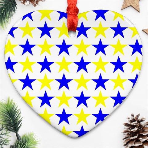 Star Heart Ornament from ArtsNow.com Front