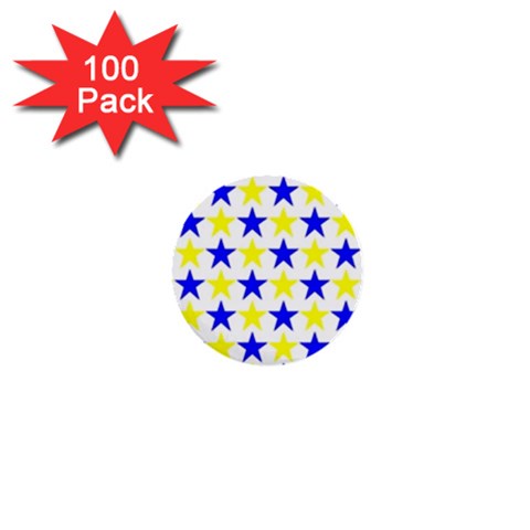 Star 1  Mini Button (100 pack) from ArtsNow.com Front