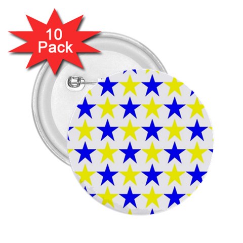 Star 2.25  Button (10 pack) from ArtsNow.com Front