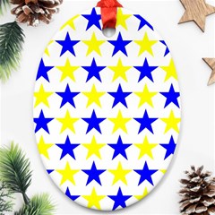 Star Oval Ornament (Two Sides) from ArtsNow.com Front