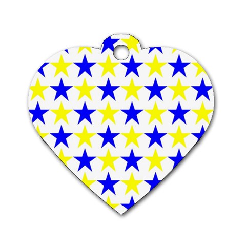 Star Dog Tag Heart (Two Sided) from ArtsNow.com Front