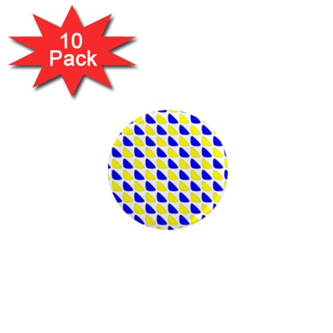 Pattern 1  Mini Button Magnet (10 pack) from ArtsNow.com Front