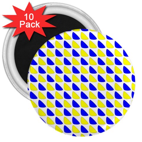 Pattern 3  Button Magnet (10 pack) from ArtsNow.com Front