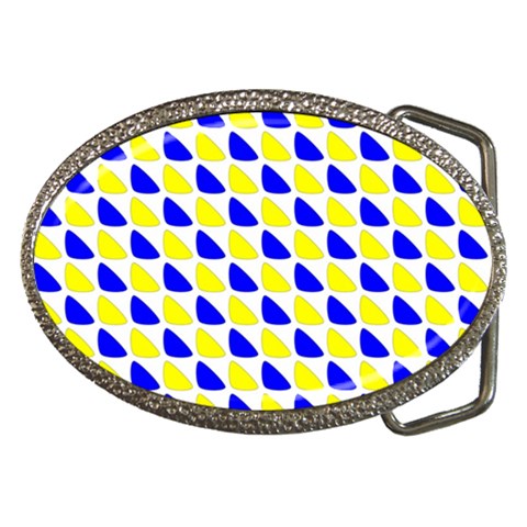 Pattern Belt Buckle (Oval) from ArtsNow.com Front