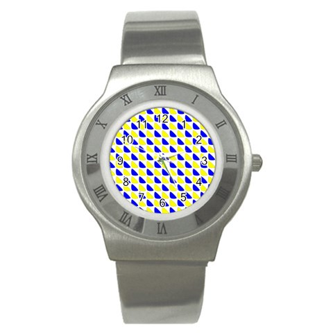 Pattern Stainless Steel Watch (Slim) from ArtsNow.com Front