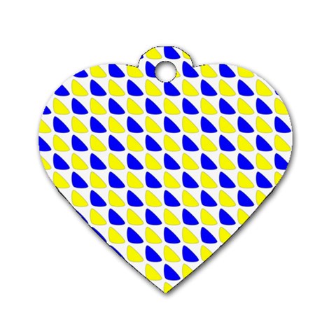 Pattern Dog Tag Heart (Two Sided) from ArtsNow.com Front