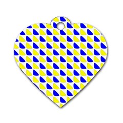 Pattern Dog Tag Heart (Two Sided) from ArtsNow.com Front