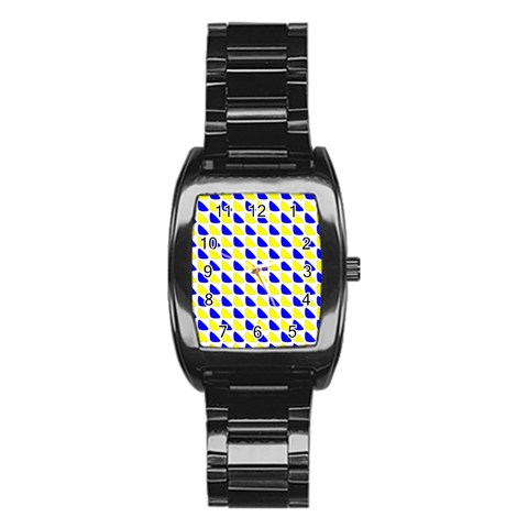 Pattern Stainless Steel Barrel Watch from ArtsNow.com Front