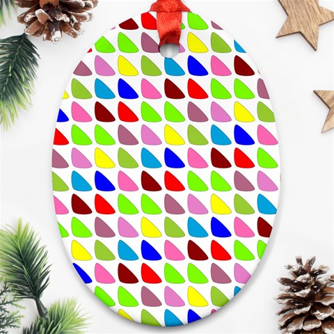 Pattern Oval Ornament from ArtsNow.com Front