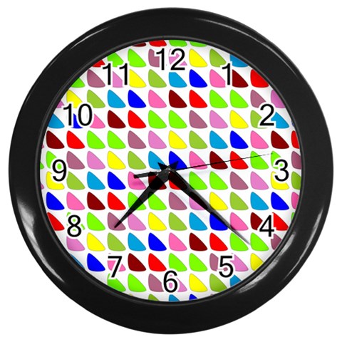 Pattern Wall Clock (Black) from ArtsNow.com Front