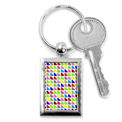 Pattern Key Chain (Rectangle) from ArtsNow.com Front