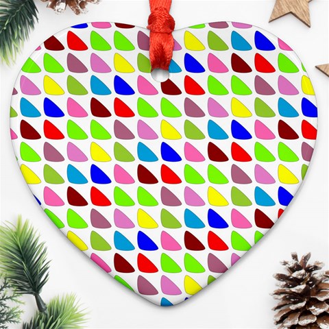 Pattern Heart Ornament (Two Sides) from ArtsNow.com Back