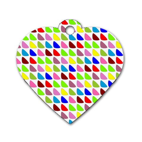 Pattern Dog Tag Heart (One Sided)  from ArtsNow.com Front