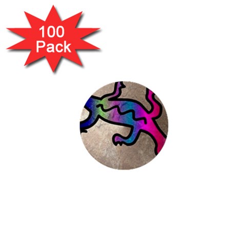 Lizard 1  Mini Button (100 pack) from ArtsNow.com Front