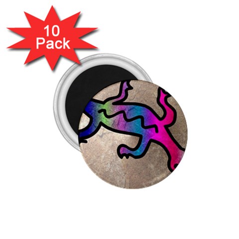 Lizard 1.75  Button Magnet (10 pack) from ArtsNow.com Front