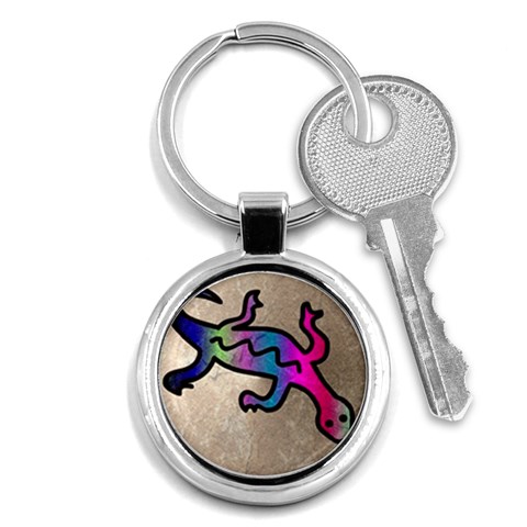 Lizard Key Chain (Round) from ArtsNow.com Front