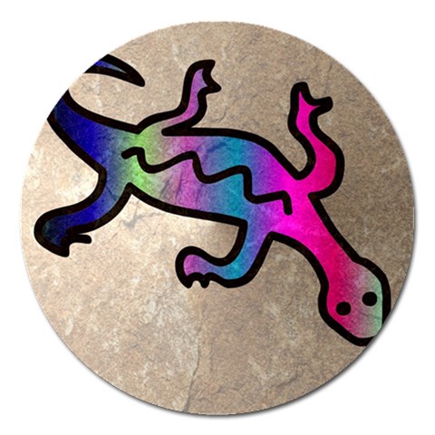 Lizard Magnet 5  (Round) from ArtsNow.com Front