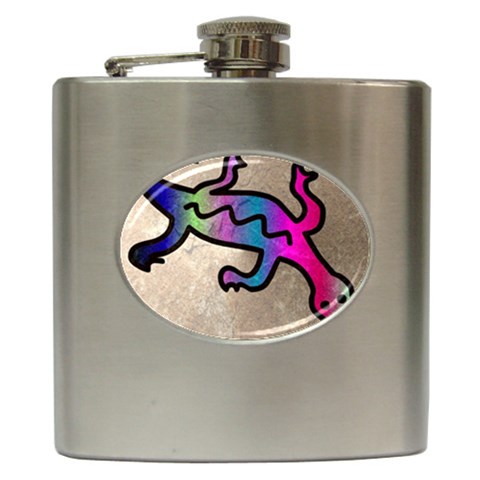 Lizard Hip Flask from ArtsNow.com Front