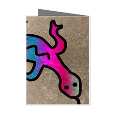 Lizard Mini Greeting Card (8 Pack) from ArtsNow.com Left