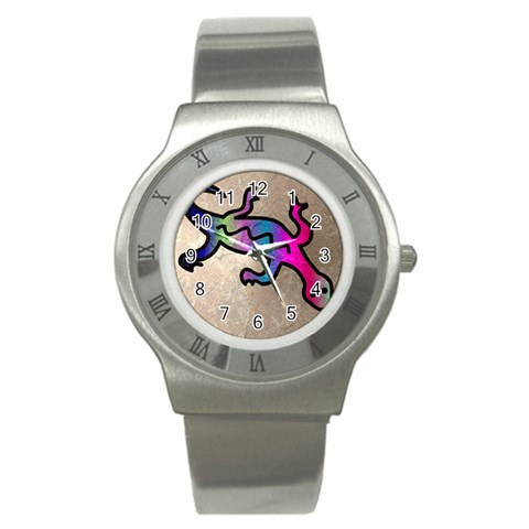 Lizard Stainless Steel Watch (Slim) from ArtsNow.com Front