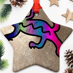 Lizard Star Ornament (Two Sides) from ArtsNow.com Front