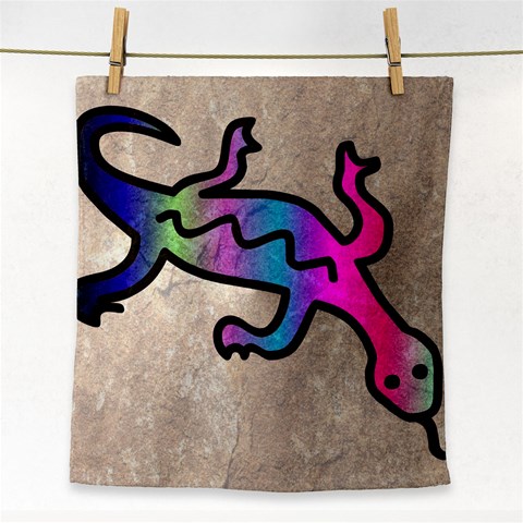 Lizard Face Towel from ArtsNow.com Front